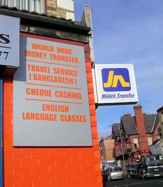 english language lessons and cheque cashing